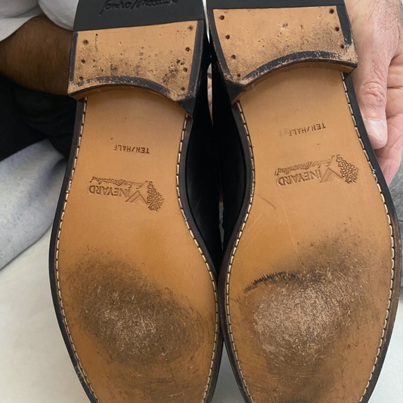 Sandro Moscoloni Mens Black & White Spectator Loafer/\